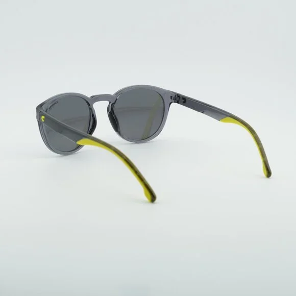 CARRERA 8056/S 0KB7 T4 Sunglasses Grey Round Frame, Silver Mirror Lenses